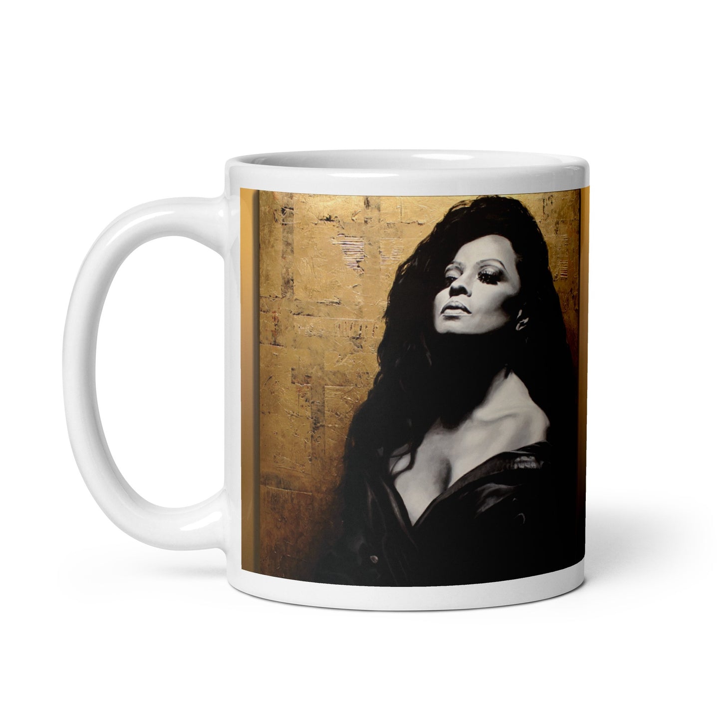 Ms Ross White glossy mug