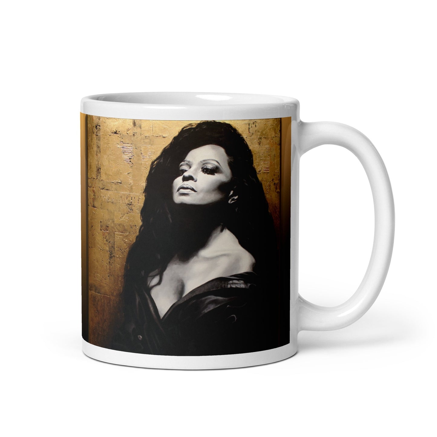 Ms Ross White glossy mug