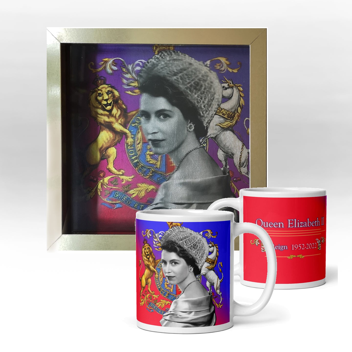 Queen Elizabeth II White glossy mug