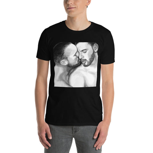 Kiss series #19 on black Short-Sleeve Unisex T-Shirt