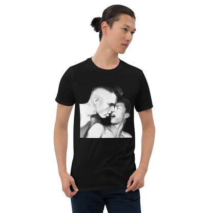 kiss series #17 on black Short-Sleeve Unisex T-Shirt