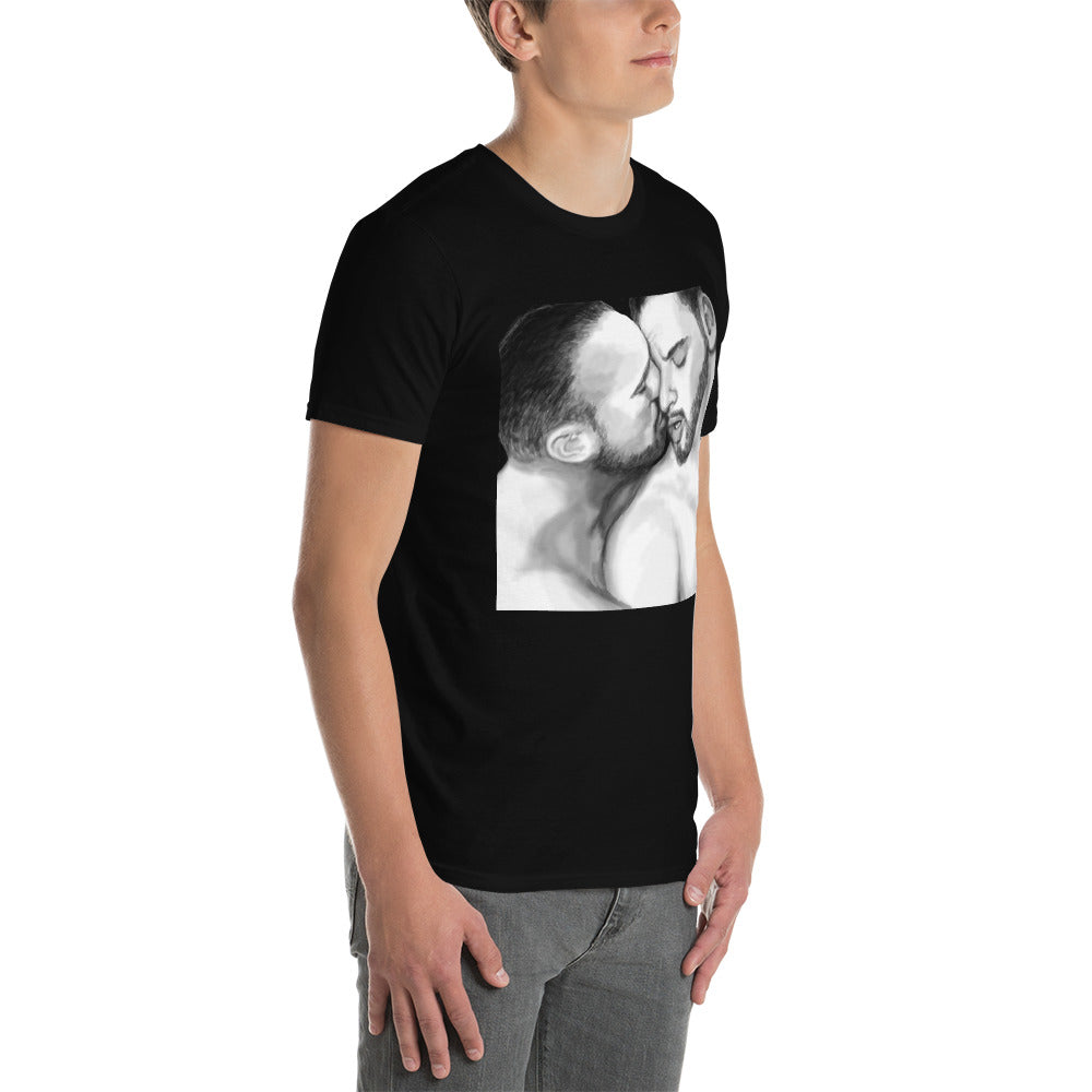 Kiss series #19 on black Short-Sleeve Unisex T-Shirt