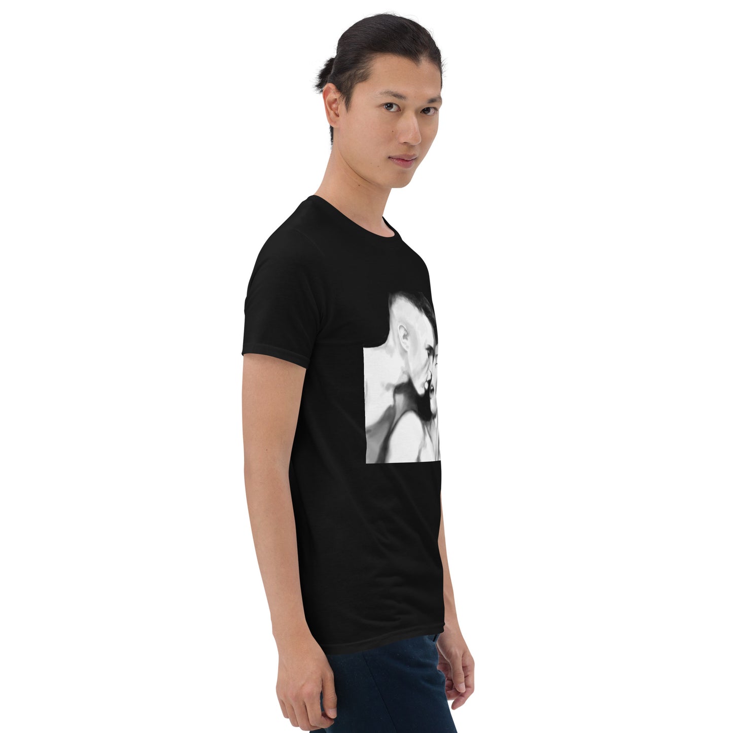 kiss series #17 on black Short-Sleeve Unisex T-Shirt